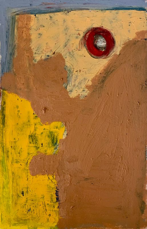 I Cant See It - Oil on Paper