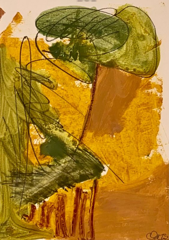 Forest III - Oil on Paper