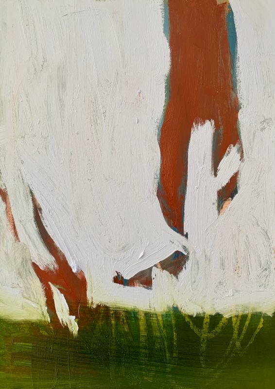 Abstract Landscape II - Oil on Paper