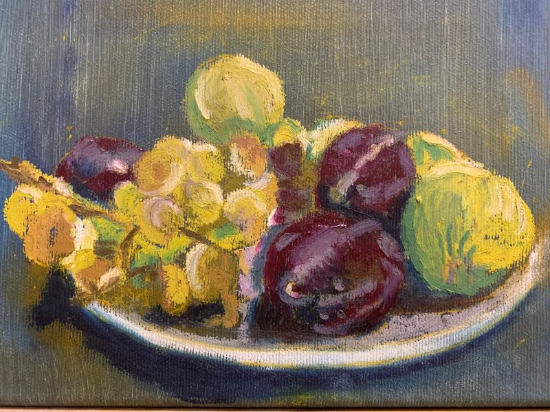Still Life of Local Fruits - Works on Canvas
