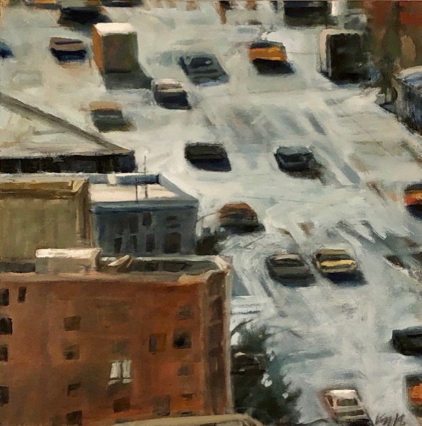 Traveling East on Spring Street - Paintings