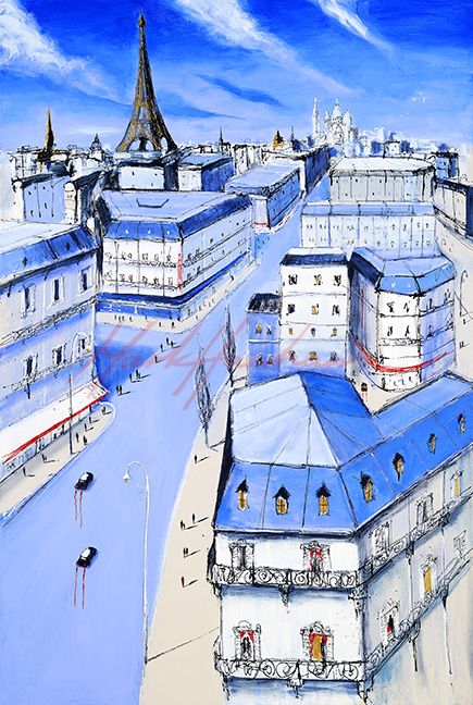 Blue Stream - Paintings Paris