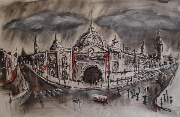 Flinders Street - Paintings Melbourne