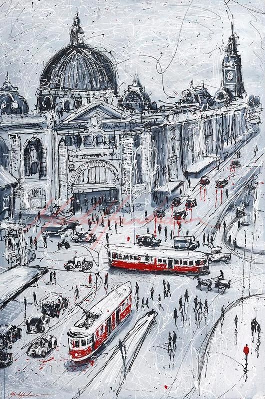 Flinders Street - Paintings Melbourne