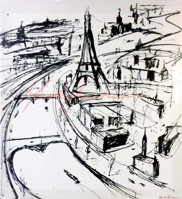French france eiffel tower seine - Paintings Paris