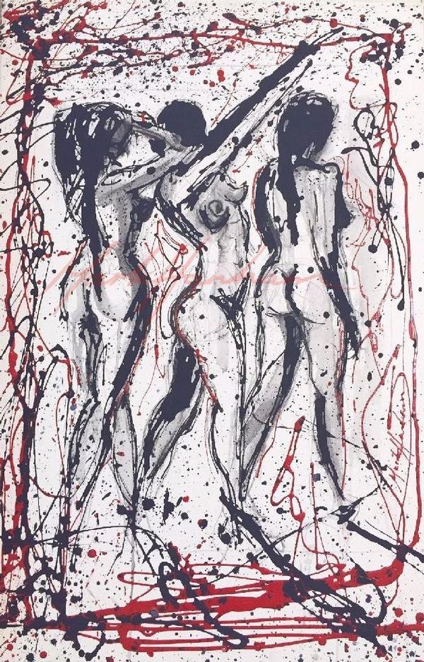 She Walks - Paintings Figurative