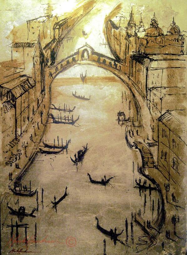 Gold venice - Paintings Venice