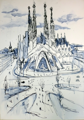 La Sagrada Familia in Miniature - Paintings Spain