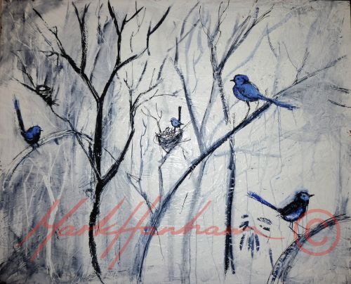 Winter Birds - Paintings Birds