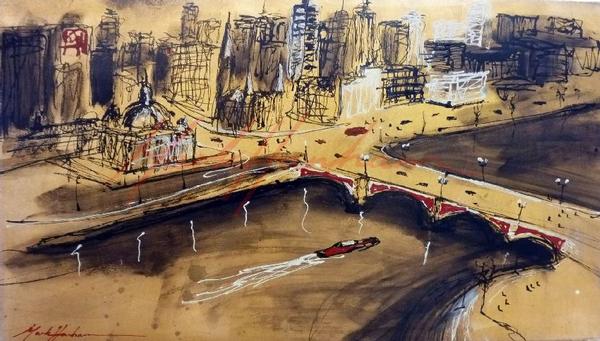 Yarra Gold - Paintings Melbourne