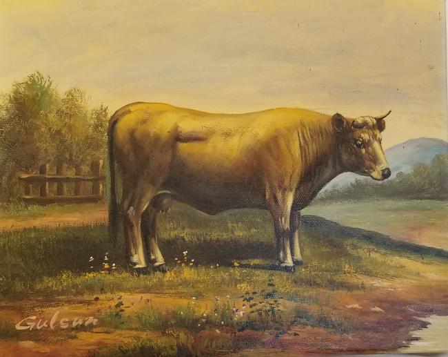 Chinese Painting - Small Cow - Make an Offer!