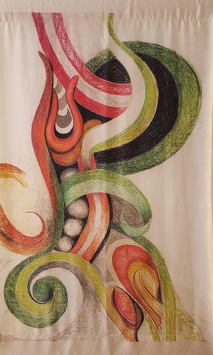 Peapods - Digital Prints on Silk