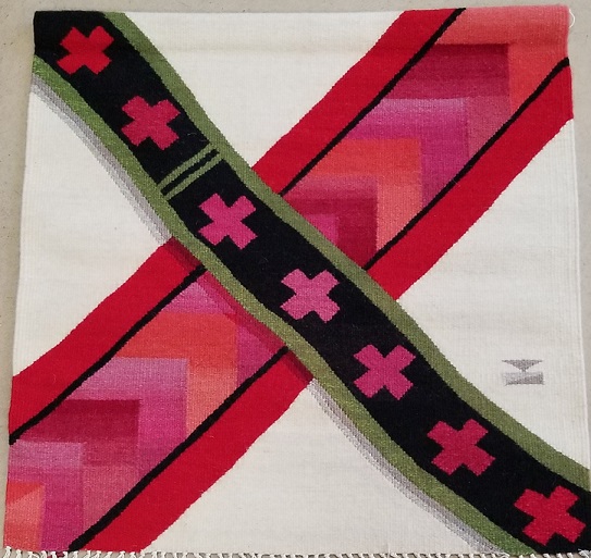 Two Belts White _1 - Hopi Cross White - Nancy Kozikowski Collection