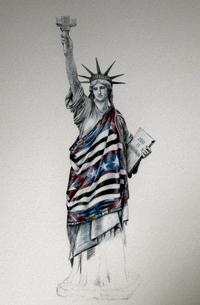 Large Commissions Statue of Liberty Concept Drawing