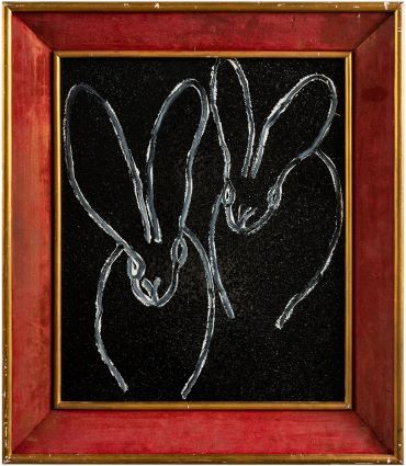 2 Bunnies Black Diamond - Hunt Slonem