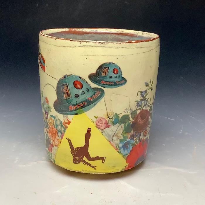 ERIC PARDUE Cup with Two UFOs