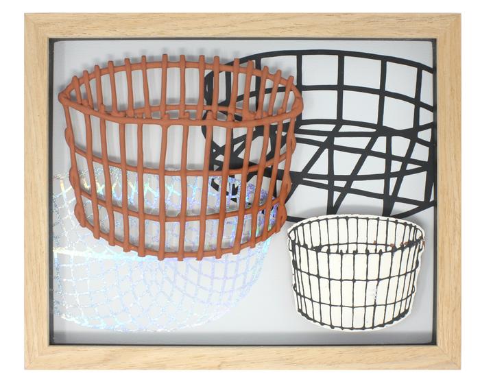 KARI WOOLSEY Glitter metal baskets