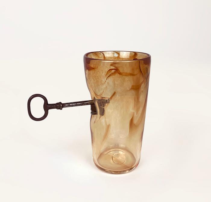 ROBERT BURCH Antique Key Glass_ Amber