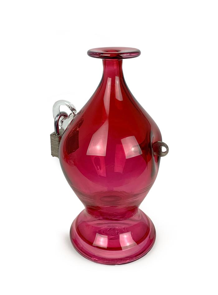 ROBERT BURCH Pink Lock _ Key Vase