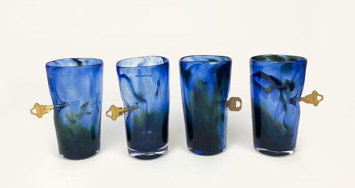 ROBERT BURCH Key Glasses_ Blue-Green (sold individually)
