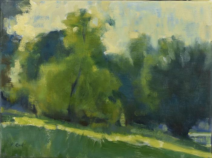 PEGGY N. ROOT Color Sketch_ Backlit tree