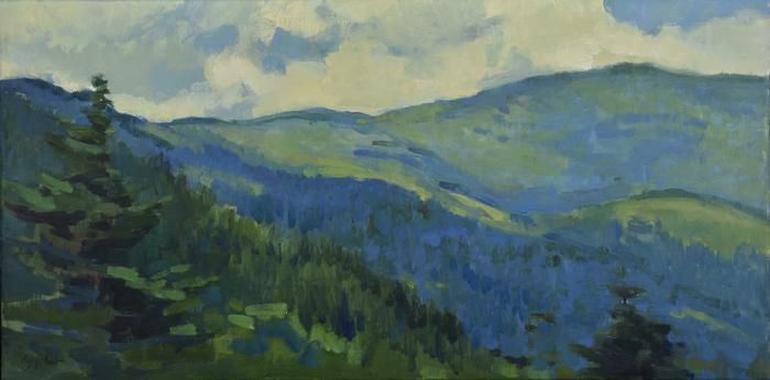 PEGGY N. ROOT High Ridges_ Black Mountains Oil Study