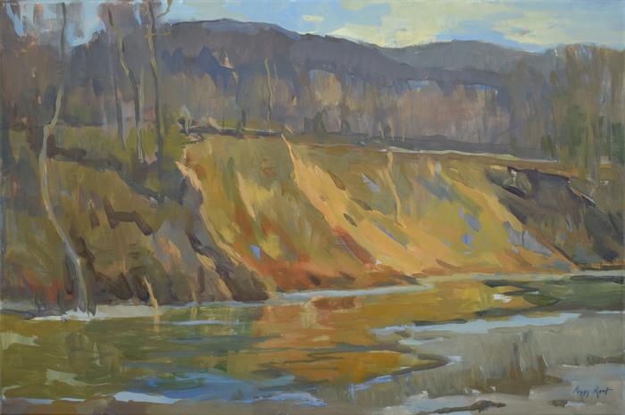 PEGGY N. ROOT Study of Red Banks in February