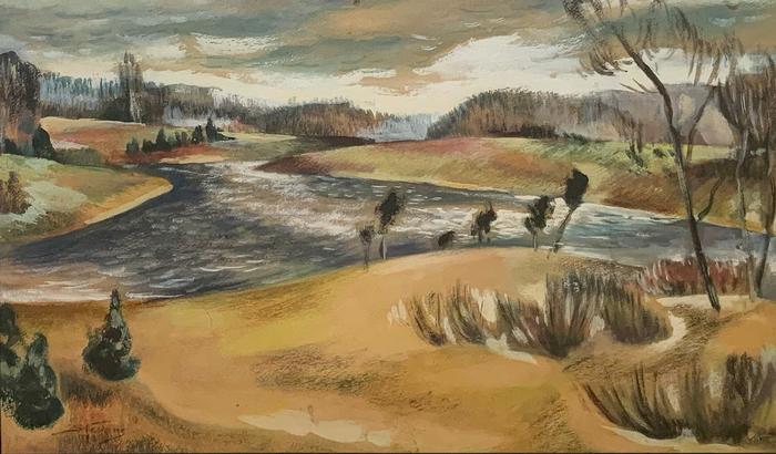 WILL HENRY STEVENS (1881-1949) Untitled River Landscape - c