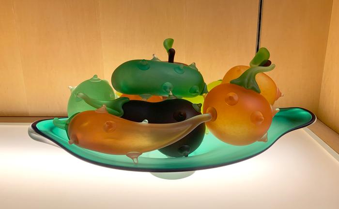 ROBERT LEVIN Still Life with Bumpy Fruits and Vegetables