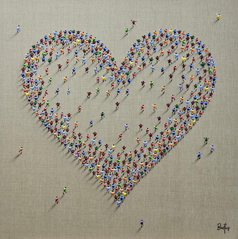 Heart (linen) - Francisco Bartus