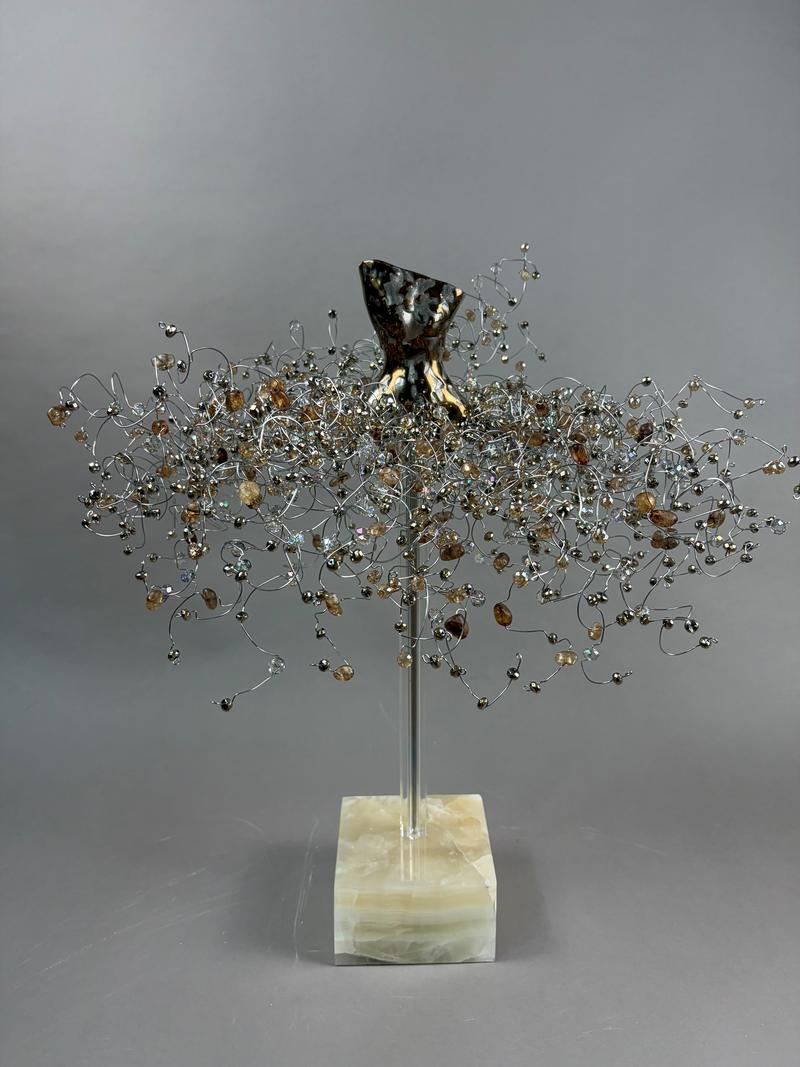 Gold High Fire Glaze Clay Torso - Estella  Fransbergen