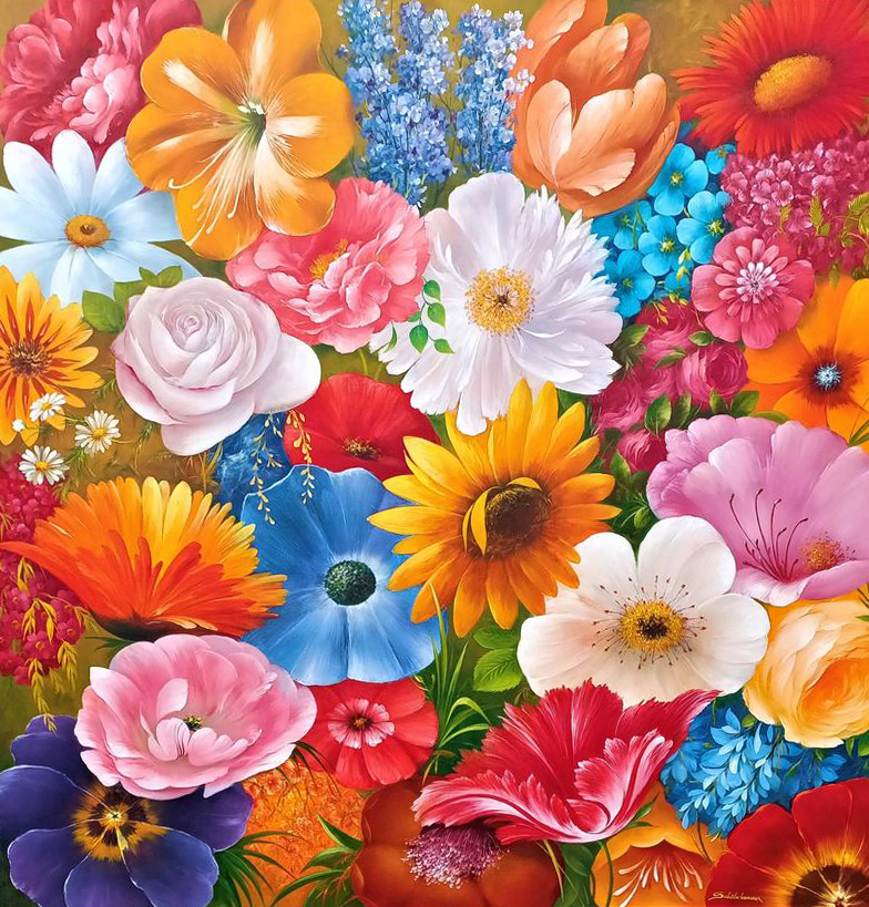 Burst of Flowers - Heinz Schölnhammer