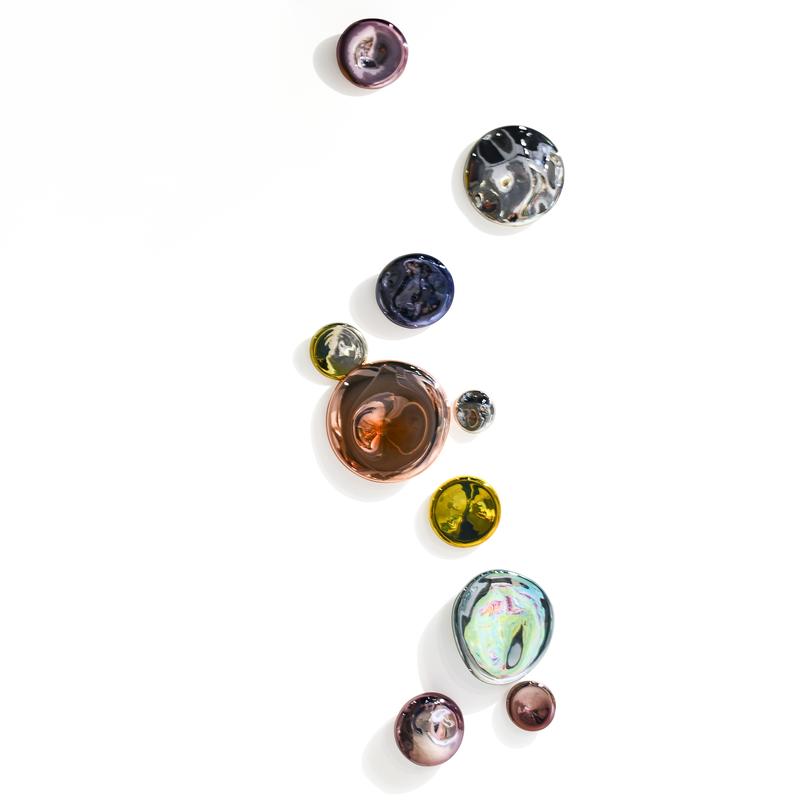 Mercury Drops - 10-piece wall sculpture - Seth Fairweather
