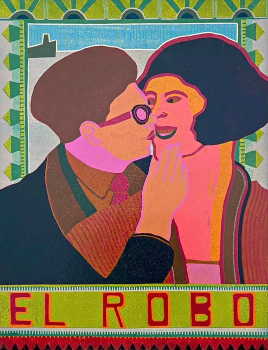 Dairan Fernandez de la Fuente - El Robo<br>Reduction Woodcut Print 2024
