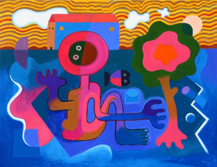 Luis Rodríguez NOA - Nuevo despertar<br>Acrylic on canvas 2025