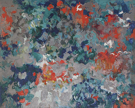 Beate Wheeler Untitled (BW-5208) Oil on canvas 1990s 24 x 30 at David RIchard Gallery - Beate Wheeler