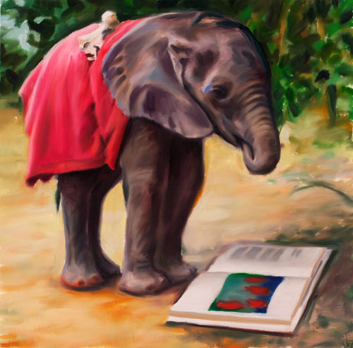 Jeffrey Beauchamp A Portrait of the Artist as a Young Elephant at Seager Gray Gallery