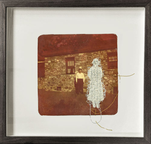 Liz Steketee Brick Wall at Seager Gray Gallery in Mill Valley CA in the San Francisco Bay Area