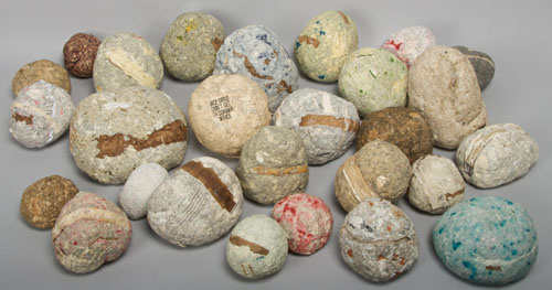 Lisa Kokin Room for Improvement altered book rocks at Seager Gray Gallery in Mill Valley California in the San Francisco Bay Area. - Lisa  Kokin