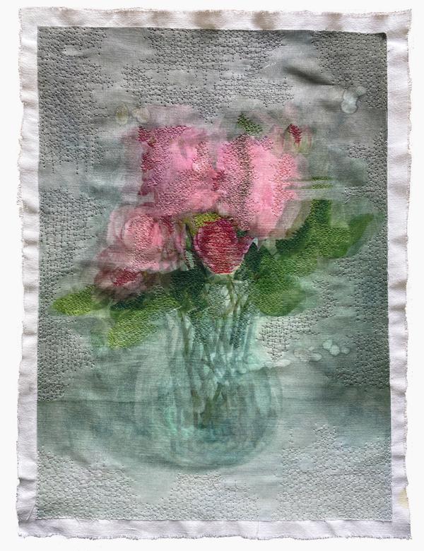 Michele Landel_A Thought_ Textile photographic art at Donna Seager Fine Arts in San Rafael in the San Francisco Bay Area - Michele  Landel