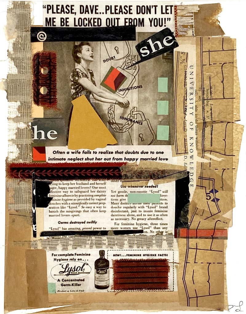 Patricia Leeds She artist book in The Art of the Book exhibition at Seager Gray Gallery in Mill Valley CA in the San Francisco Bay Area