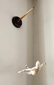 Cathy Rose_Dreams_figurative sculpture_ porcelain_ clay_ wood at Donna Seager Fine Arts in San Rafael in the San Francisco Bay Area