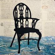 Renée  Bott Renée Bott_ Dear Mary (Mary Wollstonecraft)_ mixed media on French papers at Donna Seager Fine Arts in San Rafael in the San Francisco Bay area.
