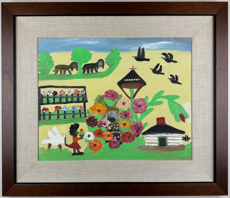 Clementine Hunter - Uncle Tom in the Garden