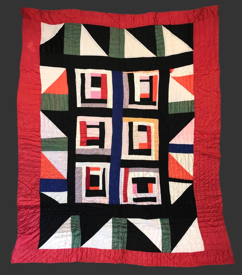 Quilt (multi-colored quilt)_ Clementine Hunter_ textile_ quilt_ folk art_ outsider art