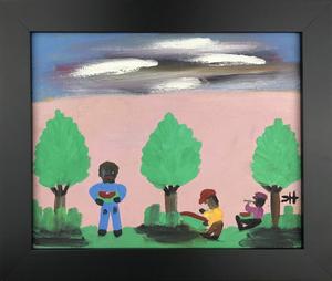 Clementine Hunter Eating Watermelon