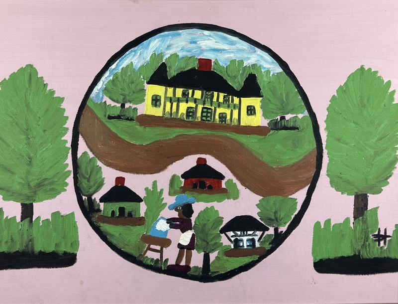 Detail of Melrose Plantation showing the “Big House”, “Ghana House” as well as the “African House”