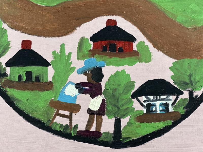 Detail of Melrose Plantation showing the “Ghana House,” Yucca House