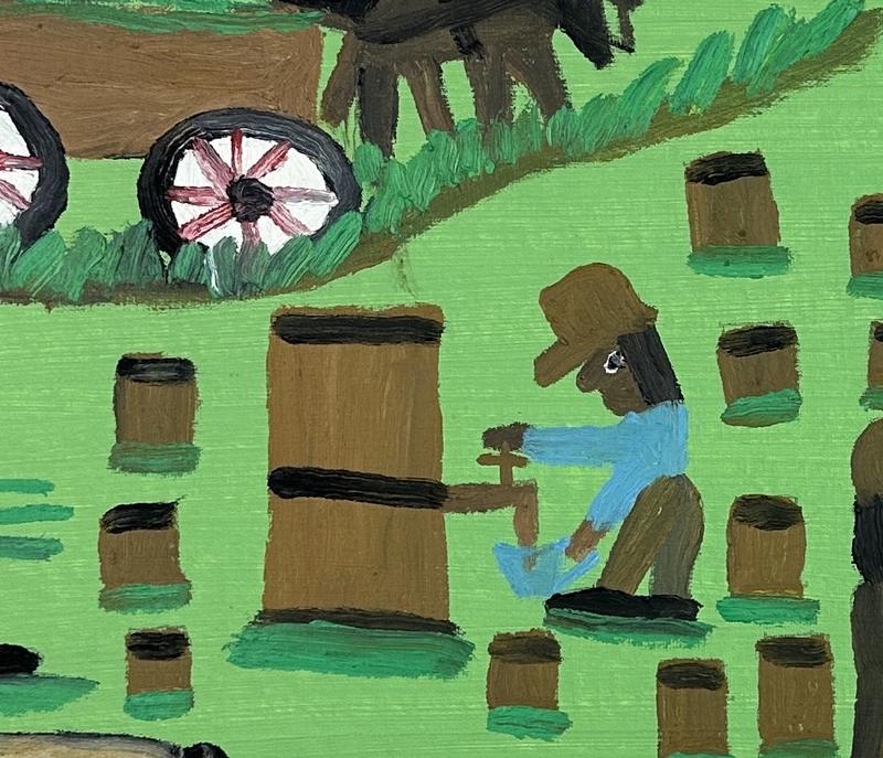 Straining and bottling the syrup