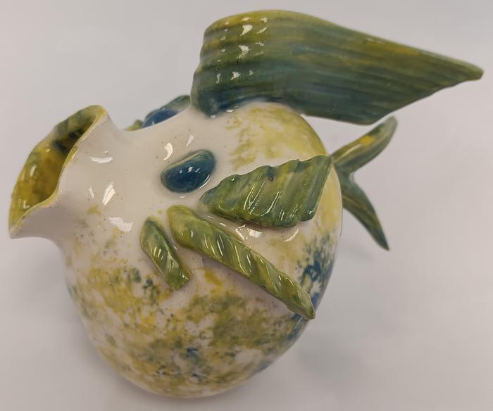 5312-Fish Lime and Blue Splotches - Cheryl Hoagland